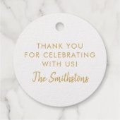 デビッドバーまたはバルミツワーフォイルのスターズ フェイバータグ (裏面)