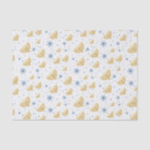 デビッドパターンのパールグレーハヌカー（ユダヤ教）メノラースター 薄葉紙 (正面)