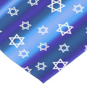 デビッドブルーユダヤストライプの人イスラエルの星 ショートテーブルランナー (コーナー)