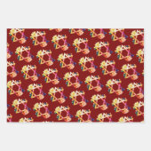 デビッドユダヤフローラの美しい明るいイベント ラッピングペーパーシート (正面2)