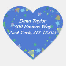 デビッドユダヤ人のスター差出人住所ステッカーラベル