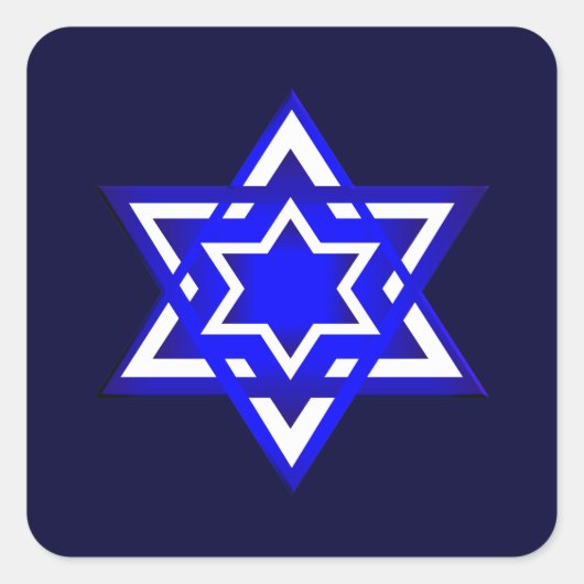 デビッド3dの星 スクエアシール (正面)