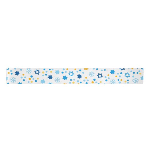 デビッド・スノーフレークの星 サテンリボン (正面)