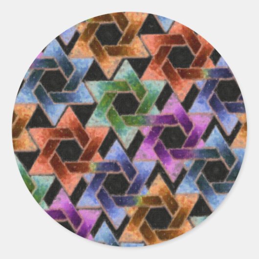 デビッド・ダマスクの星 ラウンドシール (正面)