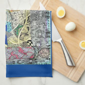 デビッド・チャラのスターカバー キッチンタオル (四つ折り)