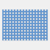 デビッド・ハヌッカセットの手描き星 ラッピングペーパーシート (正面)