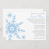 デビッド・バルミツワーのブルースノーフレーク星 招待状 (正面/裏面)