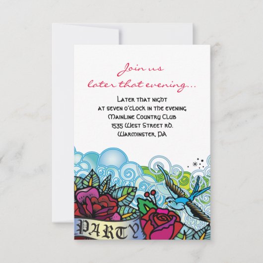 デビッド·バルミツワー·パーティー 招待状 (正面)