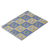 デビッド・メタル・金ゴールド・ブルーのジュダイカスター ノートブック (左側)