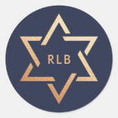 デビッド・モノグラムの星 ラウンドシール (正面)