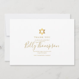 デビッド・ユダヤ人の追悼式写真金星  サンキューカード