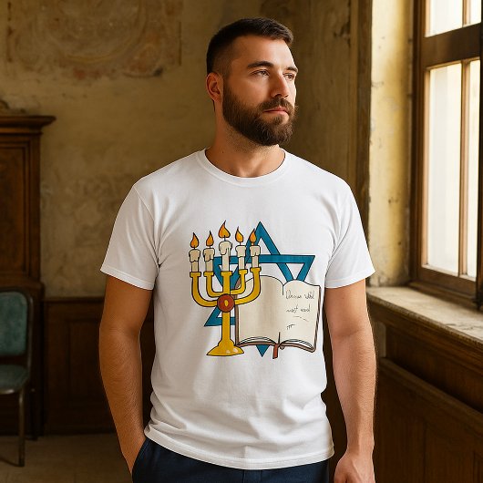 デビッド・宗教的メンズTシャツのスター Tシャツ