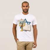 デビッド・宗教的メンズTシャツのスター Tシャツ (正面フル)