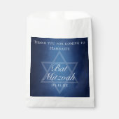 デビモダンッドバルミツワーパーティーのブルーフォーマルスター フェイバーバッグ (正面)