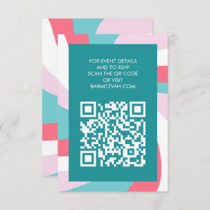 デビモダンッドQRコードの渦星バーバルミツワー エンクロージャーカード