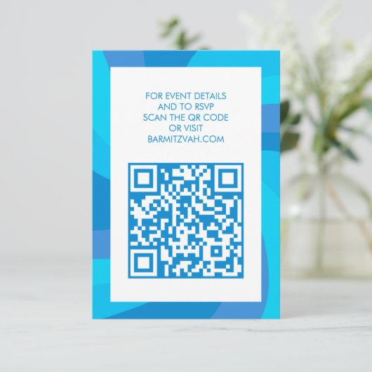 デビモダンッドQRコードの渦星バーバルミツワー エンクロージャーカード (スタンド正面)