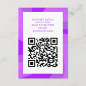 デビモダンッドQRコードの渦星バーバルミツワー エンクロージャーカード (正面)