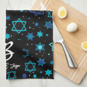 デビモノグラムのッドの星 キッチンタオル (四つ折り)