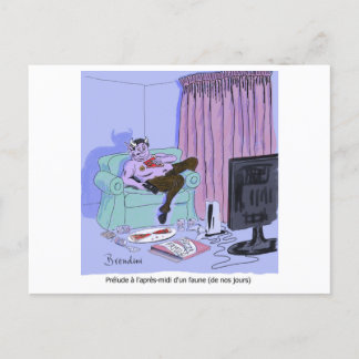 デビュッシーのプレリュード・アレーミディ・ドゥンファウン シーズンポストカード