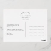 デビュモダンー箔ベビー誕生発表葉書 箔シーズンポストカード (裏面)