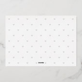 デビュモダンー・フォイルベビー誕生発表 箔シーズンカード (裏面)