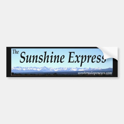 デビューの旗のバンパーステッカー バンパーステッカー (正面)