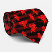 デビルおもしろいタイル模様 ネクタイ (ロール)