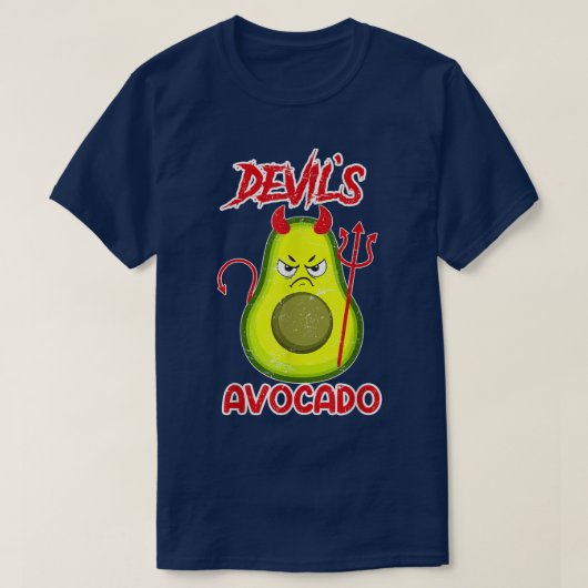 デビルアボカドデビルサタン Tシャツ (デザイン正面)