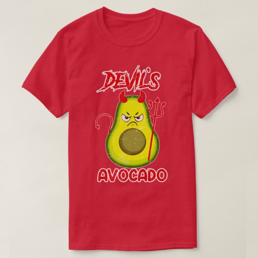 デビルアボカドデビルサタン Tシャツ (デザイン正面)