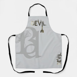 デビルエプロン抽象芸術トレンドインテリアデコールブラック エプロン