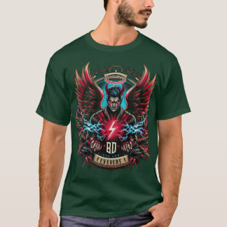 デビルエンジェルエスポートロゴデザイン Tシャツ