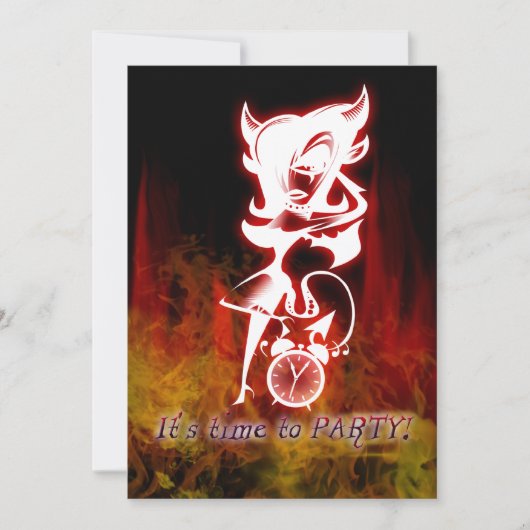 デビルガールゴシックファンタジースウィート16誕生日 招待状 (正面)