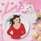 デビルガール ペーパープレート (パーティー)