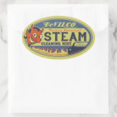 デビルコスチームクリーナー 楕円形シール (バッグ)