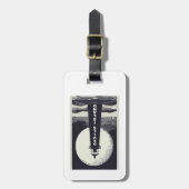 デビルスアイランドライトハウスウィスコンシンムーン ラゲッジタグ (正面縦)