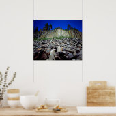 デビルスポストパイルの玄武岩の構造 ポスター (キッチン)