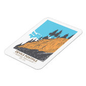 デビルスポストパイル国立記念碑ヴィンテージ マグネット (左側)