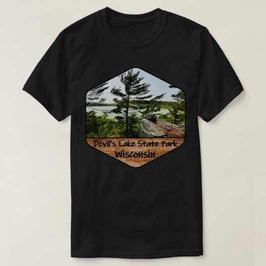 デビルスレイク州パークinウィスコンシン tシャツ (デザイン正面)