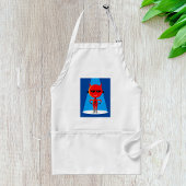 デビルスーパーヒーローはっきりしたキャラクターレッドとブルー スタンダードエプロン