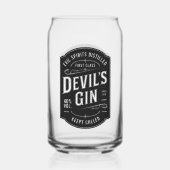 デビルズジンハローウィンパーティヴィンテージ ガラス缶 (裏面)