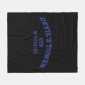 デビルズタワーカレッジスタイルロック登山エリアデ フリースブランケット (正面(横))