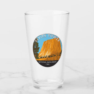 デビルズタワーナショナルモニュメントワイオミングヴィンテージ タンブラーグラス