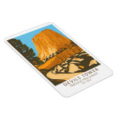 デビルズタワーナショナルモニュメントワイオミングヴィンテージ マグネット (右側)