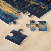 デビルズタワーモニュメントナイトシーニックビューアート ジグソーパズル (側面)