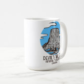 デビルズタワー国定記念碑 コーヒーマグカップ (正面右)