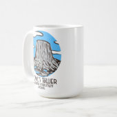 デビルズタワー国定記念碑 コーヒーマグカップ (正面左)