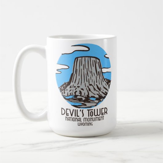 デビルズタワー国定記念碑 コーヒーマグカップ (左)
