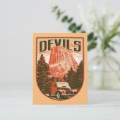 デビルズタワー国定記念碑 ポストカード (スタンド正面)