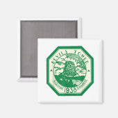 デビルズタワー国立公園Tシャツハイキングティーワンド マグネット (正面/裏面)