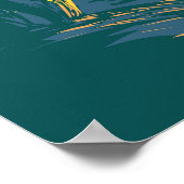 デビルズタワー国立記念碑プレーリードッグヴィンテージ ポスター (角)